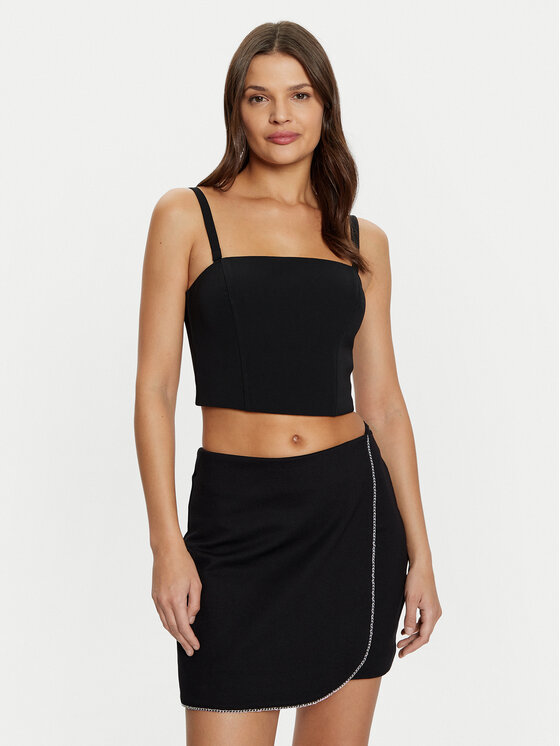 Топ regular fit W5RH26 WGLO2 Guess, черный
Топ regular fit W5RH26 WGLO2 Guess, черный