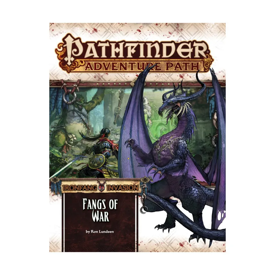#116 "Ironfang Invasion #2 - Fangs of War", Pathfinder Roleplaying Game (1st Edition) - Adventure Path #091 - #120, мягкая обложка
#116 "Ironfang Invasion #2 - Fangs of War", Pathfinder Roleplaying Game (1st Edition) - Adventure Path #091 - #120, мягкая обложка