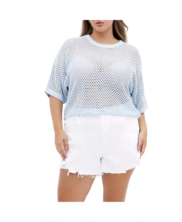 Вязаный топ крючком больших размеров CITY CHIC, синий
Вязаный топ крючком больших размеров CITY CHIC, синий