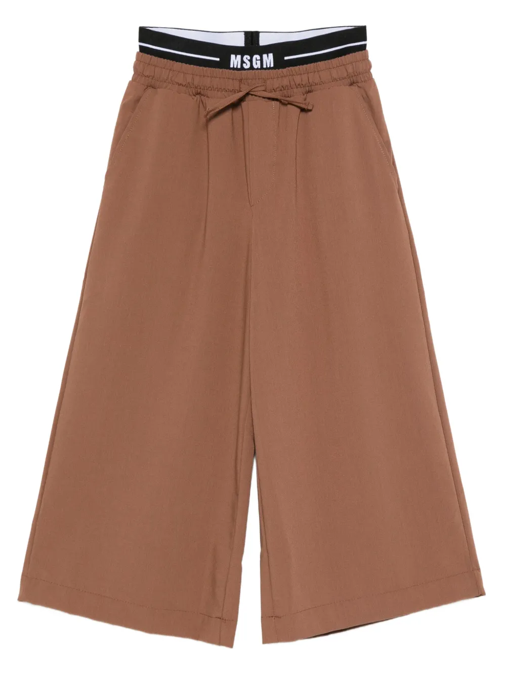 Брюки с эластичным поясом и завязками MSGM Kids, коричневый
Брюки с эластичным поясом и завязками MSGM Kids, коричневый