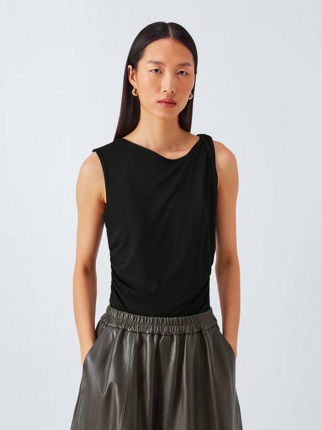 Топ без рукавов из джерси с драпировкой John Lewis, Black
Топ без рукавов из джерси с драпировкой John Lewis, Black