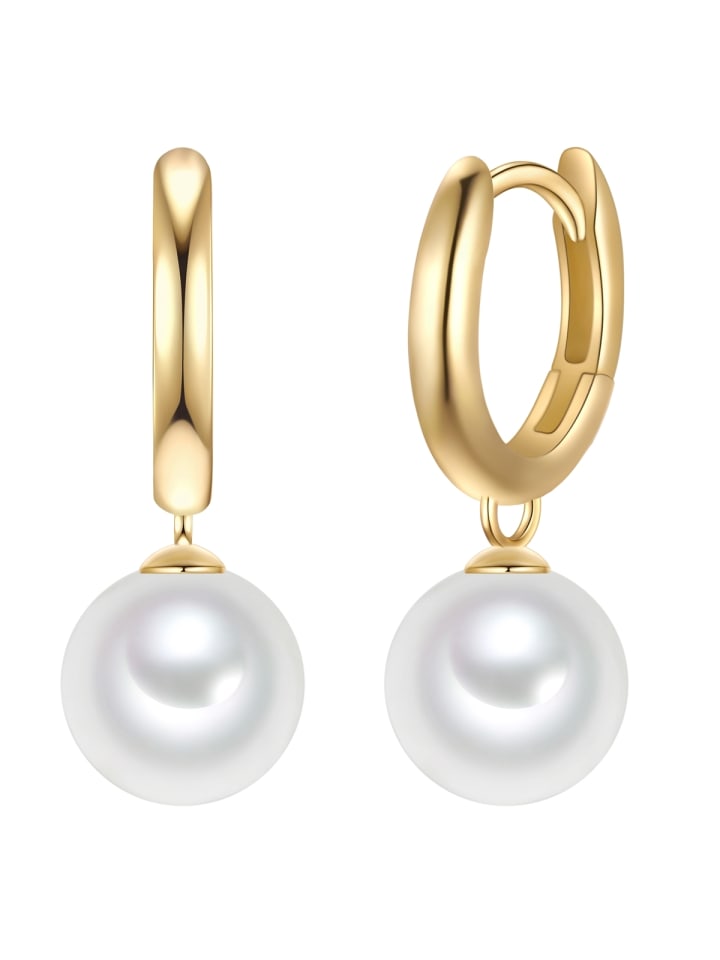 Rafaela Donata Серьги-кольца из стерлингового серебра с жемчужиной из ракушки в оправе из желтого золота
Rafaela Donata Серьги-кольца из стерлингового серебра с жемчужиной из ракушки в оправе из желтого золота