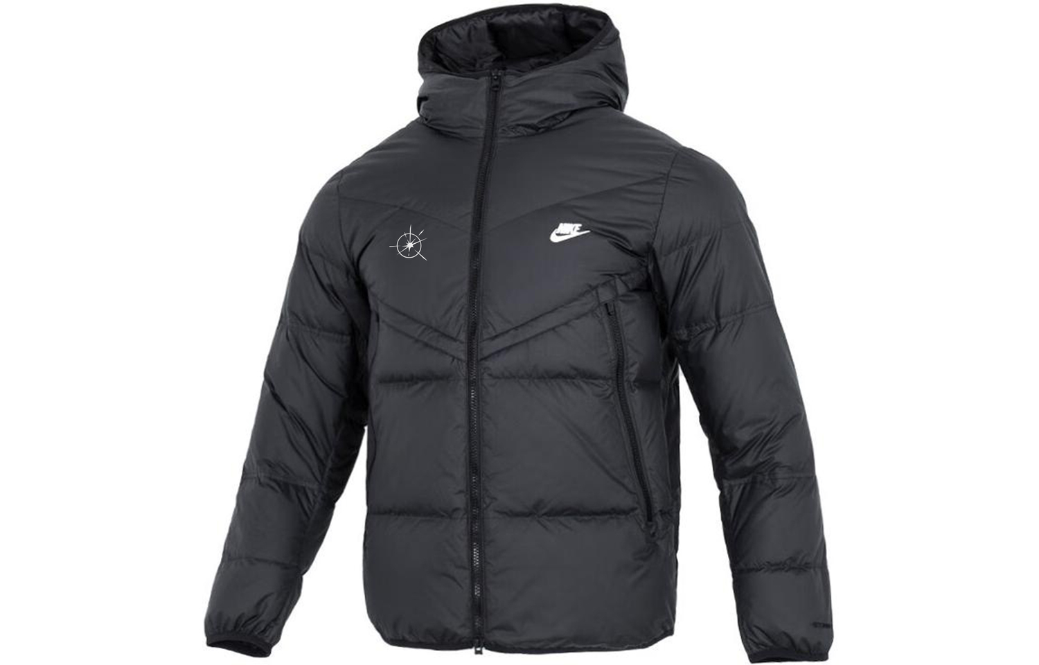 Куртка Nike Hooded Puffer, черный/падающая звезда 
Куртка Nike Hooded Puffer, черный/падающая звезда