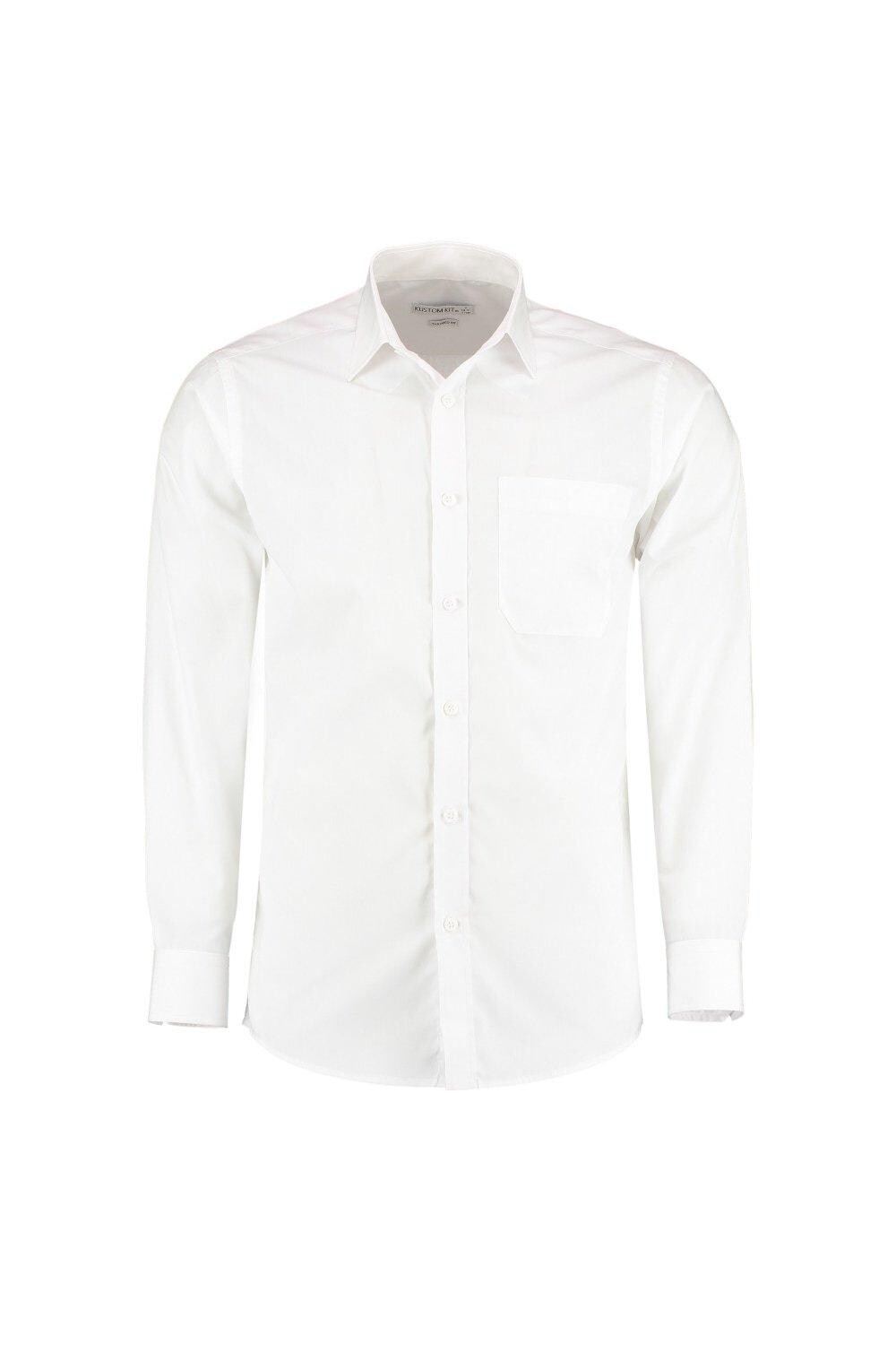 Рубашка из поплина с длинным рукавом Kustom Kit, белый
Рубашка из поплина с длинным рукавом Kustom Kit, белый