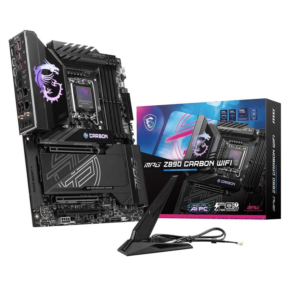 Материнская плата MSI MPG Z890 CARBON WIFI, LGA 1851, DDR5, WIFI 
Материнская плата MSI MPG Z890 CARBON WIFI, LGA 1851, DDR5, WIFI