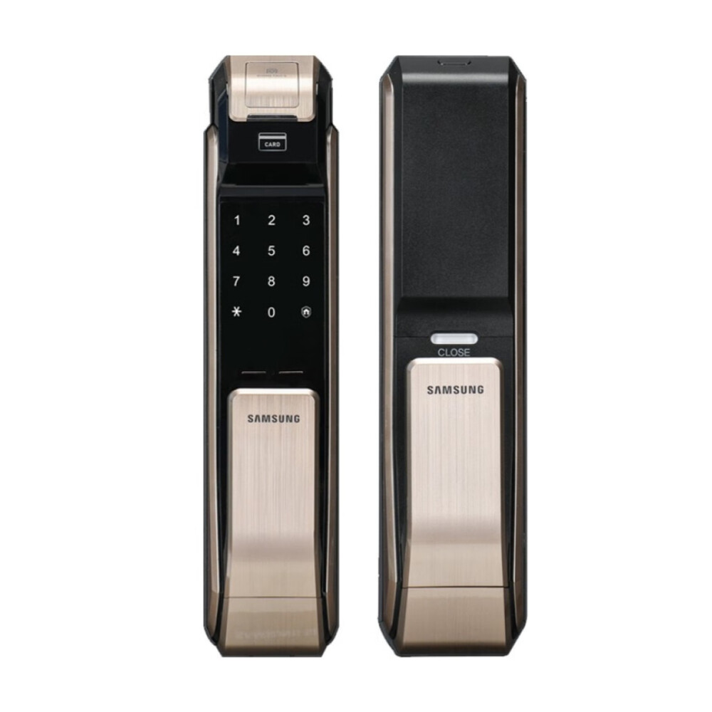 Электронный замок Samsung SHS-P718, биометрический, черный/золотистый
Электронный замок Samsung SHS-P718, биометрический, черный/золотистый