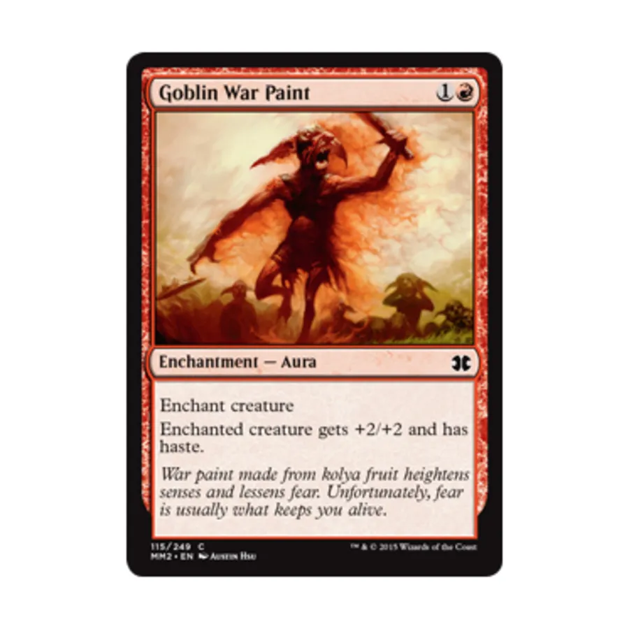 CCG Боевая краска гоблинов (С) (фольга), MTG - Modern Masters 2015
CCG Боевая краска гоблинов (С) (фольга), MTG - Modern Masters 2015