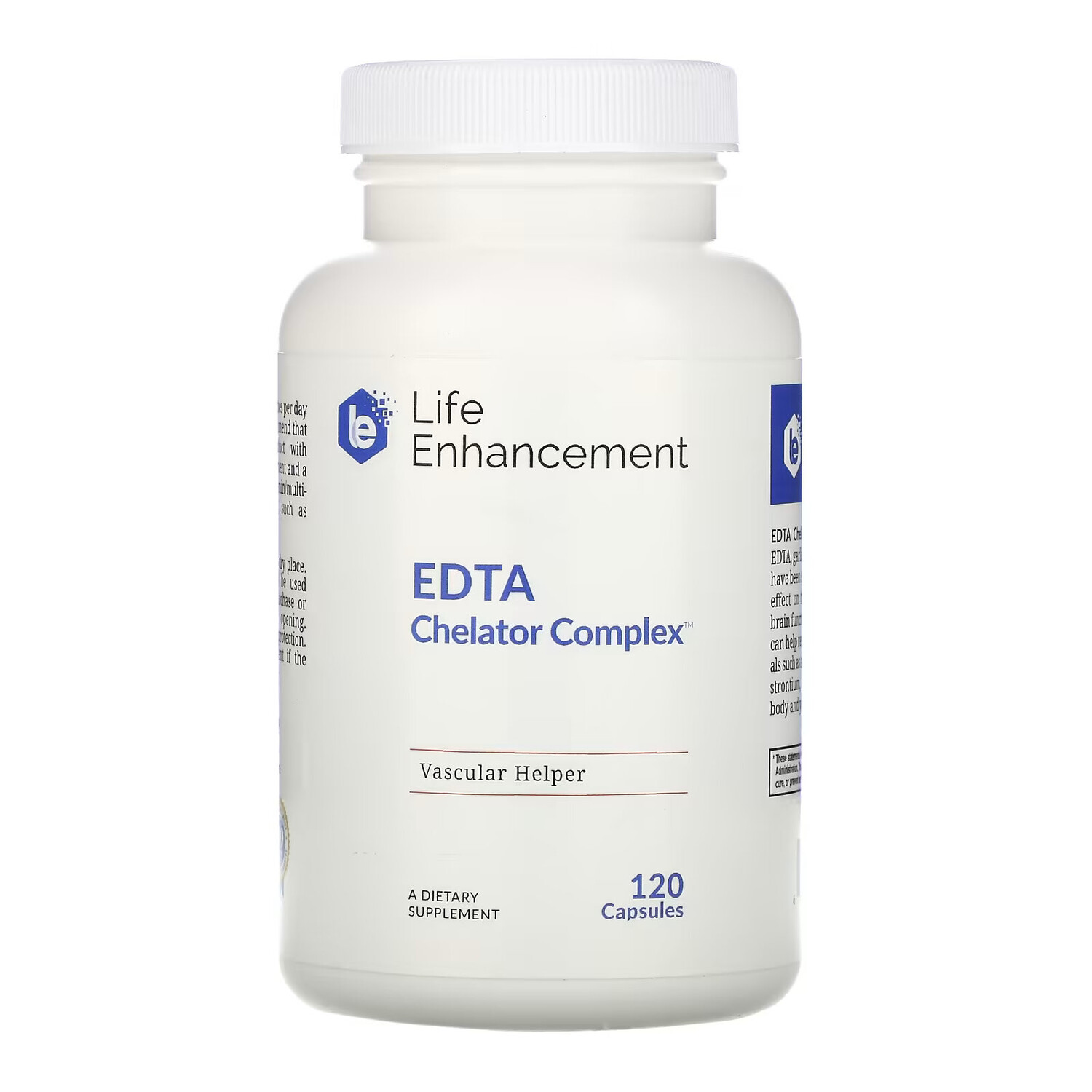 Life Enhancement, Chelator Complex, комплекс с ЭДТК, 120 капсул
Life Enhancement, Chelator Complex, комплекс с ЭДТК, 120 капсул