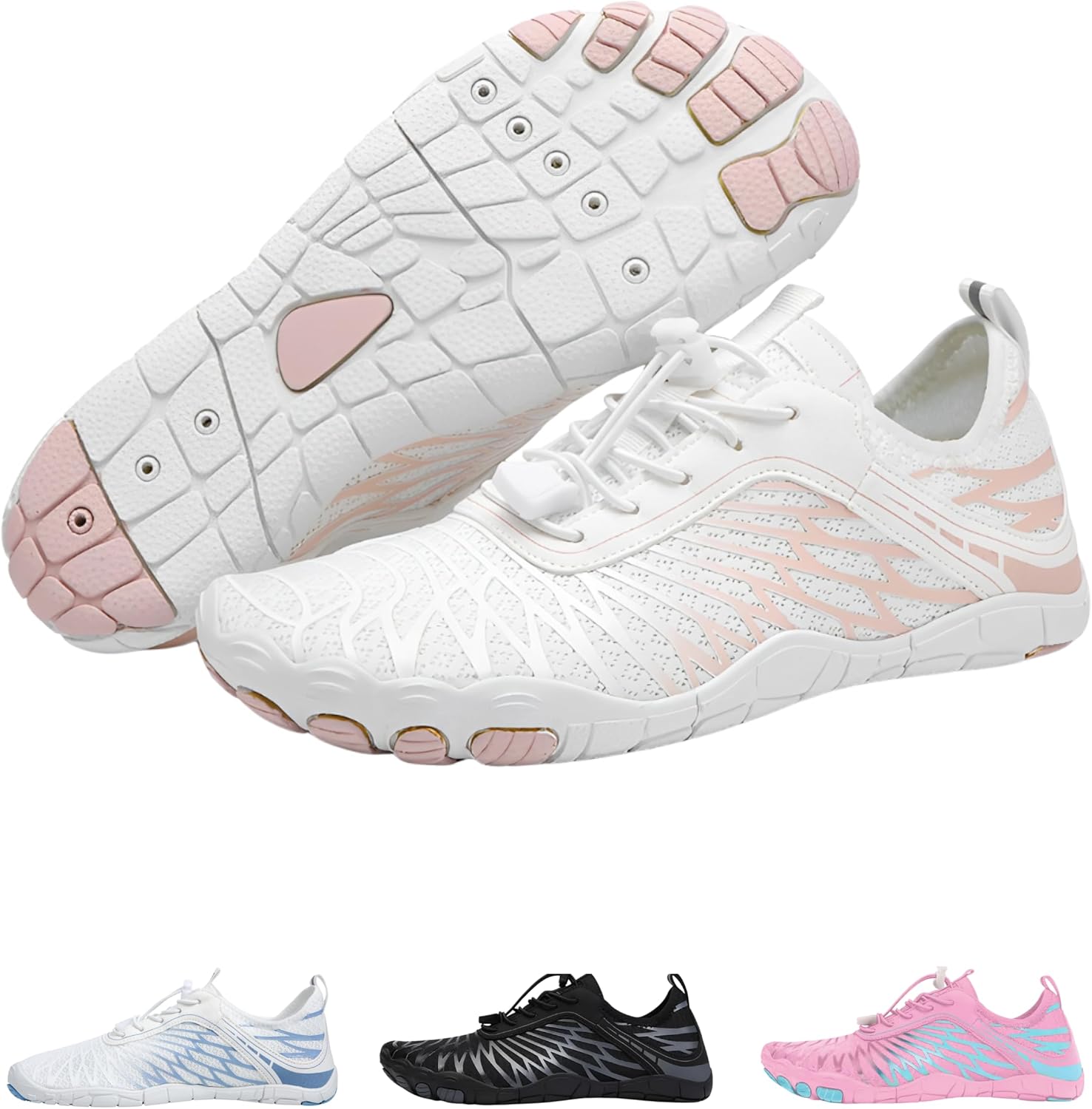 Трекинговая обувь Lazuli Pro Barefoot - минималистичные легкие гибкие кроссовки с поддержкой свода стопы для трейлраннинга, походов, спортзала и повседневной ходьбы (унисекс) Hike Footwear, белый/розовый
Трекинговая обувь Lazuli Pro Barefoot - минималистичные легкие гибкие кроссовки с поддержкой свода стопы для трейлраннинга, походов, спортзала и повседневной ходьбы (унисекс) Hike Footwear, белый/розовый