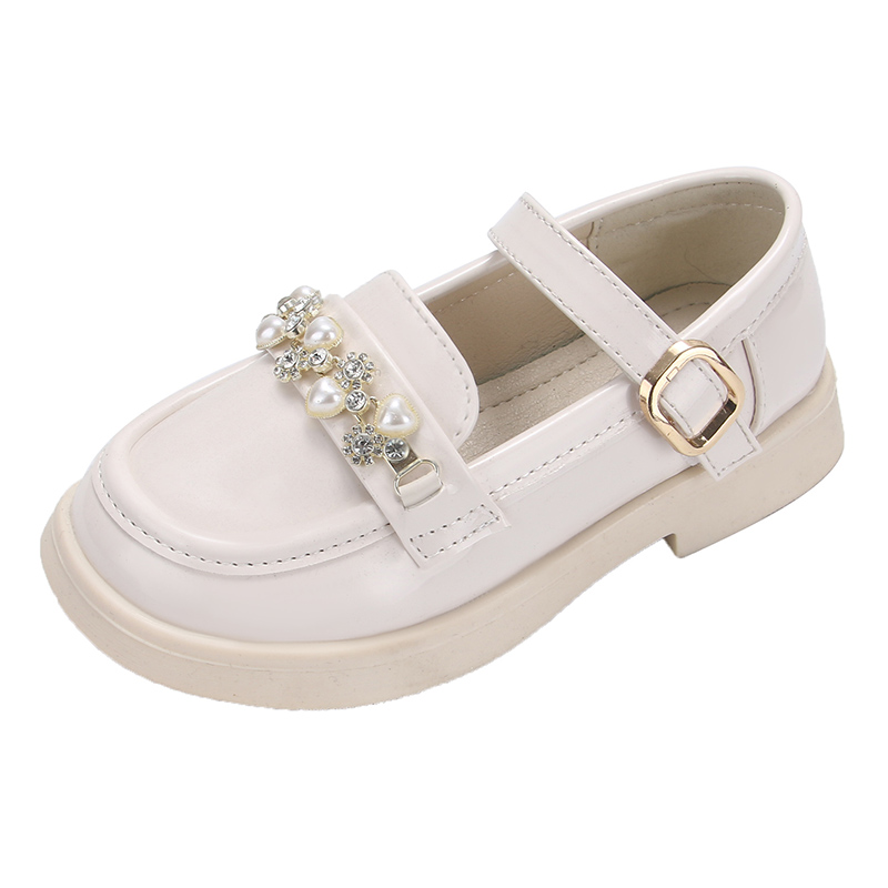 Нескользящие кожаные туфли для детей RHOBESAM, бежевый 
Нескользящие кожаные туфли для детей RHOBESAM, бежевый