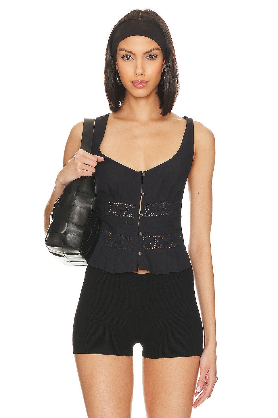 Кружевной топ kianna Free People, черный
Кружевной топ kianna Free People, черный