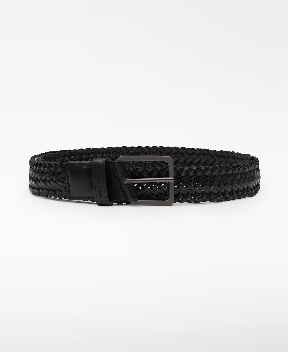 Мужской кожаный плетеный ремень Adolfo Dominguez, черный
Мужской кожаный плетеный ремень Adolfo Dominguez, черный
