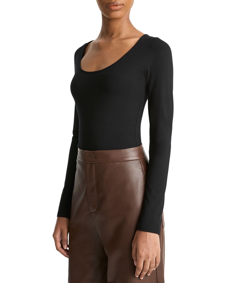 Винс Топ с круглым вырезом Vince, черный
Винс Топ с круглым вырезом Vince, черный