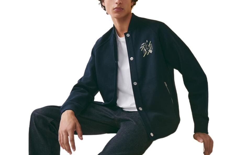 Куртка мужская темно-синяя Hermes, синий 
Куртка мужская темно-синяя Hermes, синий