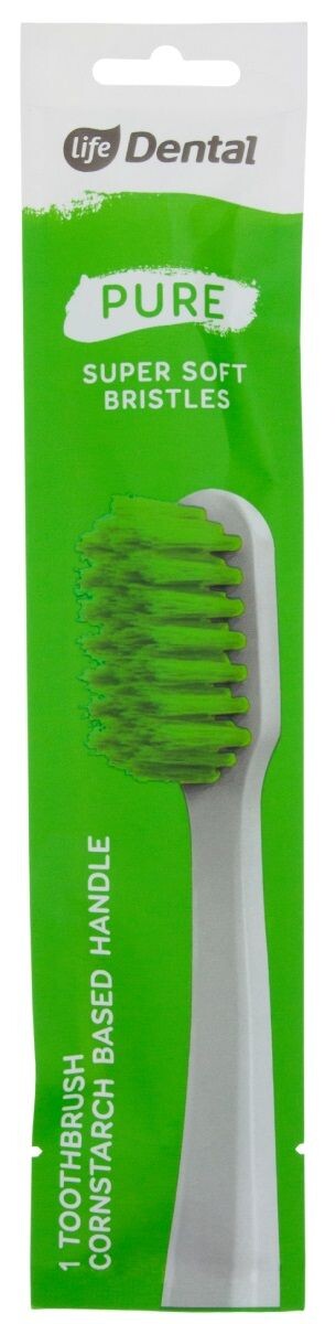 Life Bio Pure Soft зубная щетка, 1 шт.
Life Bio Pure Soft зубная щетка, 1 шт.