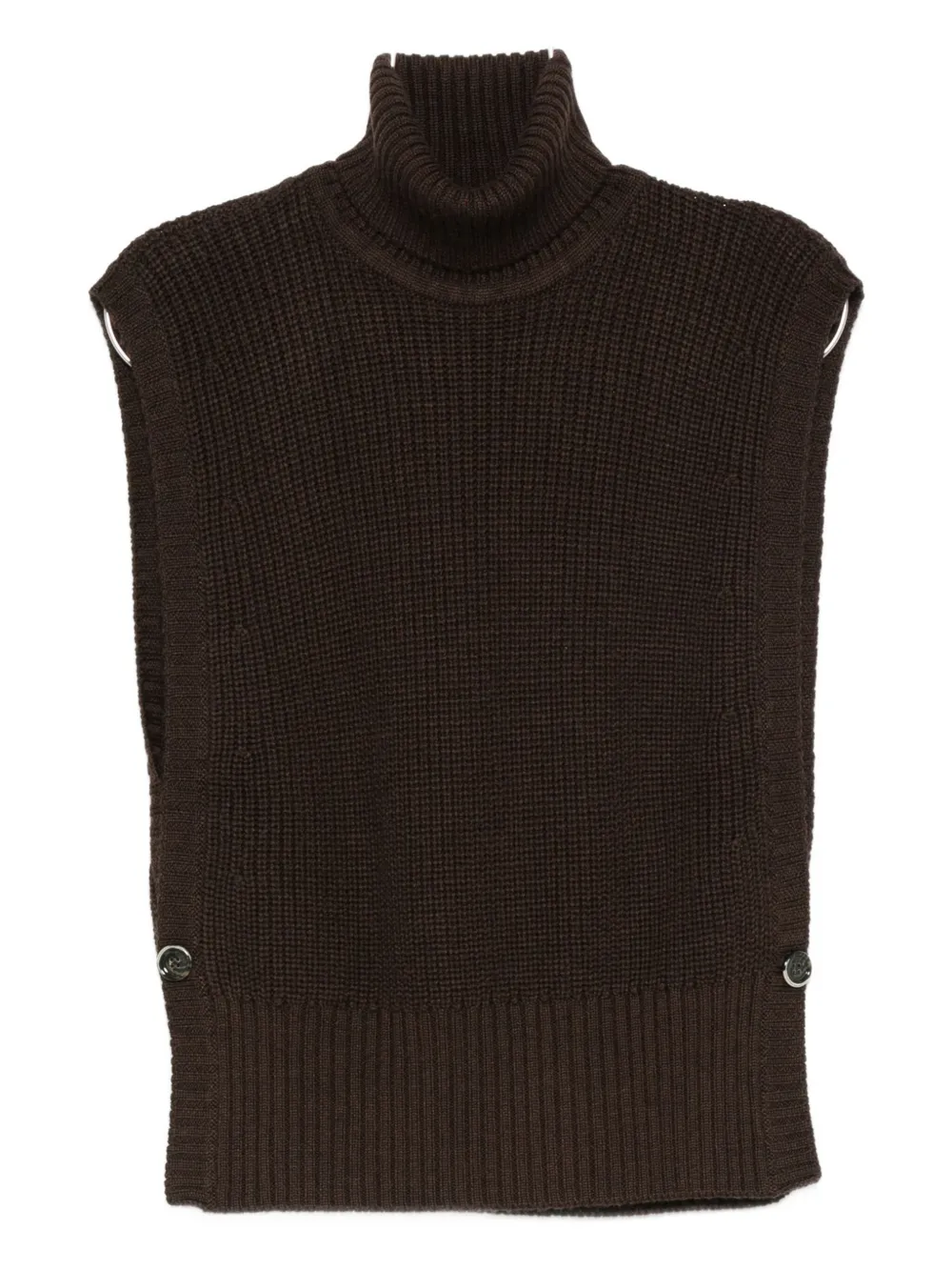 Вязаный топ с воротником-водолазкой и декоративными пуговицами Nine In The Morning, коричневый
Вязаный топ с воротником-водолазкой и декоративными пуговицами Nine In The Morning, коричневый