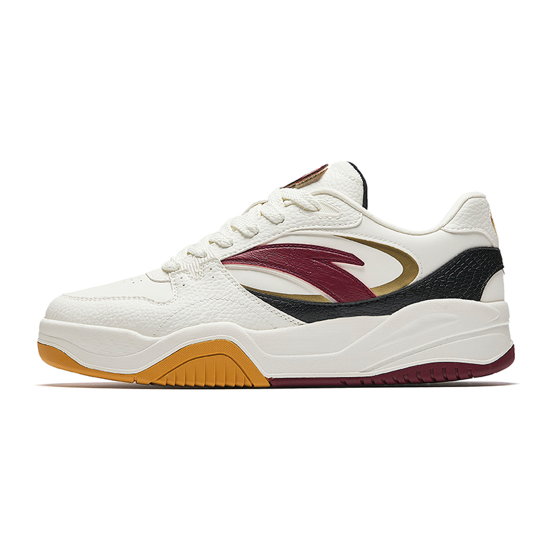 ANTA Кроссовки Wave Skateboard мужские, низкие, цвета слоновой кости, белый/черный/красный личи 
ANTA Кроссовки Wave Skateboard мужские, низкие, цвета слоновой кости, белый/черный/красный личи