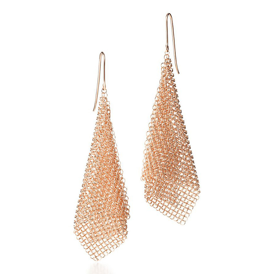 Серьги Tiffany & Co. Elsa Peretti Mesh, розовое золото
Серьги Tiffany & Co. Elsa Peretti Mesh, розовое золото