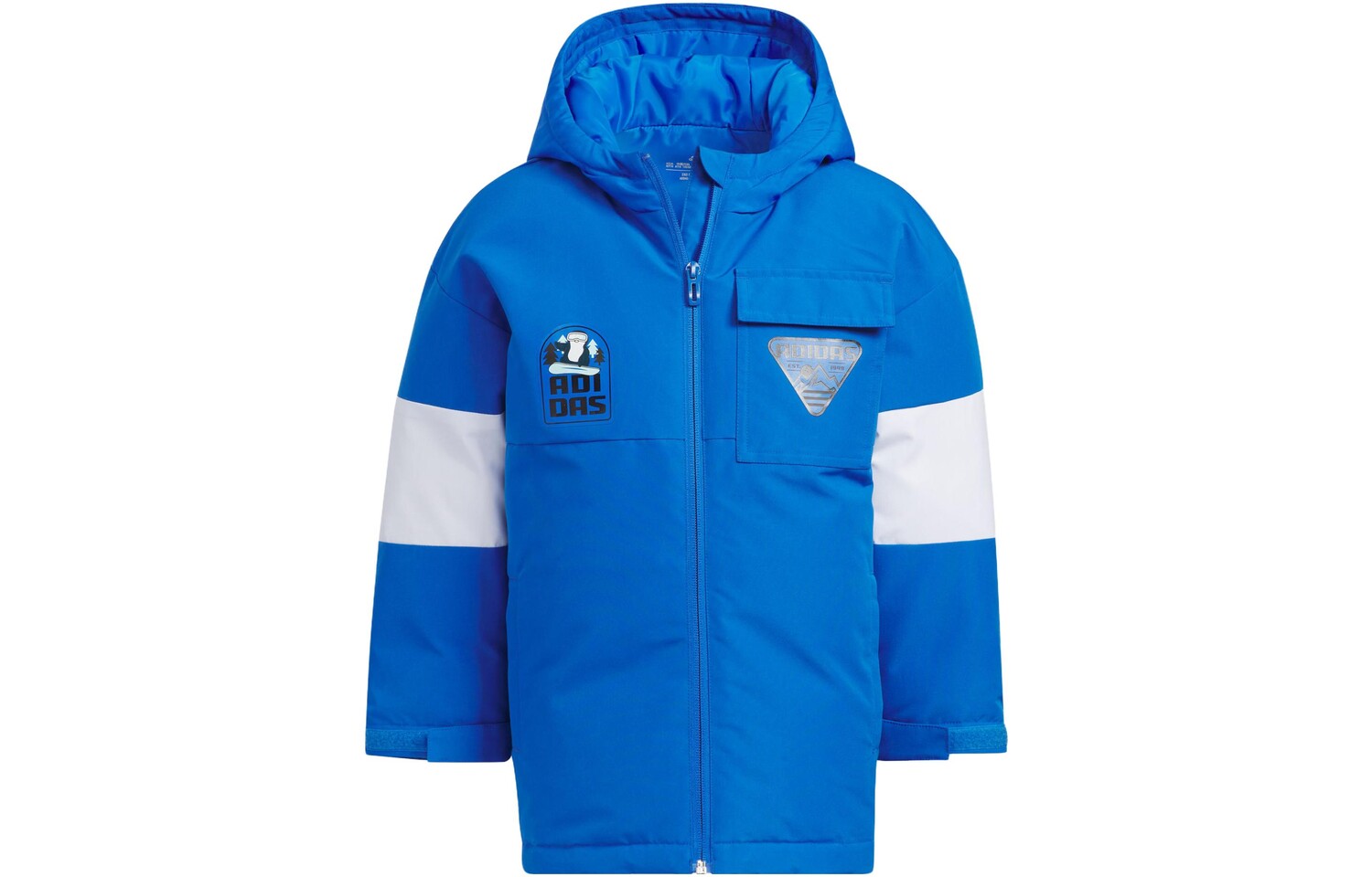 Детский пуховик Adidas, синий/белый
Детский пуховик Adidas, синий/белый