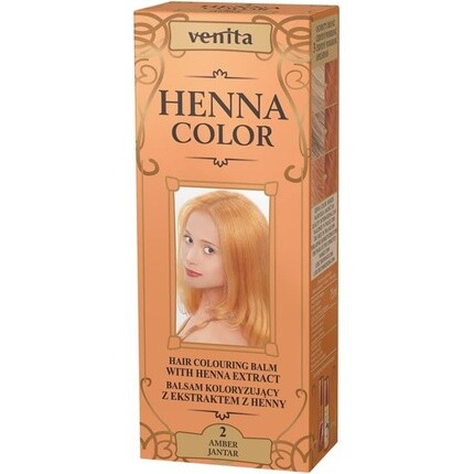Краска для волос Henna Color 75 мл - Цвет 2 Янтарный, Venita
Краска для волос Henna Color 75 мл - Цвет 2 Янтарный, Venita