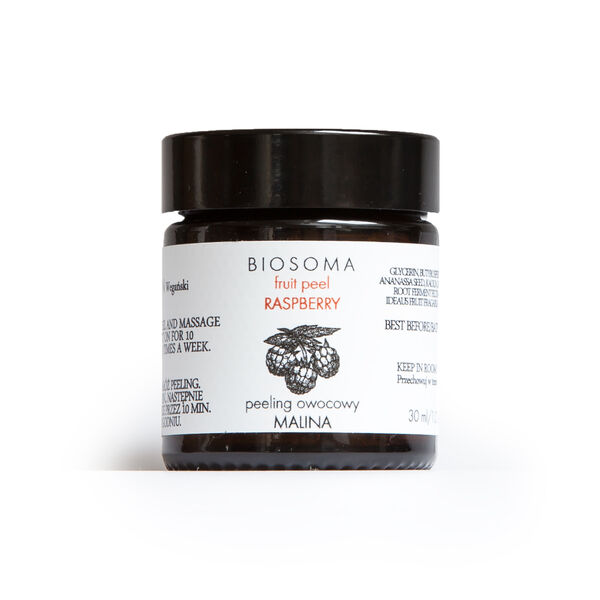 Пилинг/маска для лица с малиной, 50 мл Biosoma Raw
Пилинг/маска для лица с малиной, 50 мл Biosoma Raw