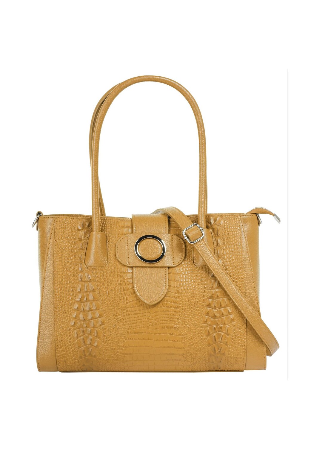 Шопер, натуральная кожа, сделано в Италии Cluty, желтый
Шопер, натуральная кожа, сделано в Италии Cluty, желтый