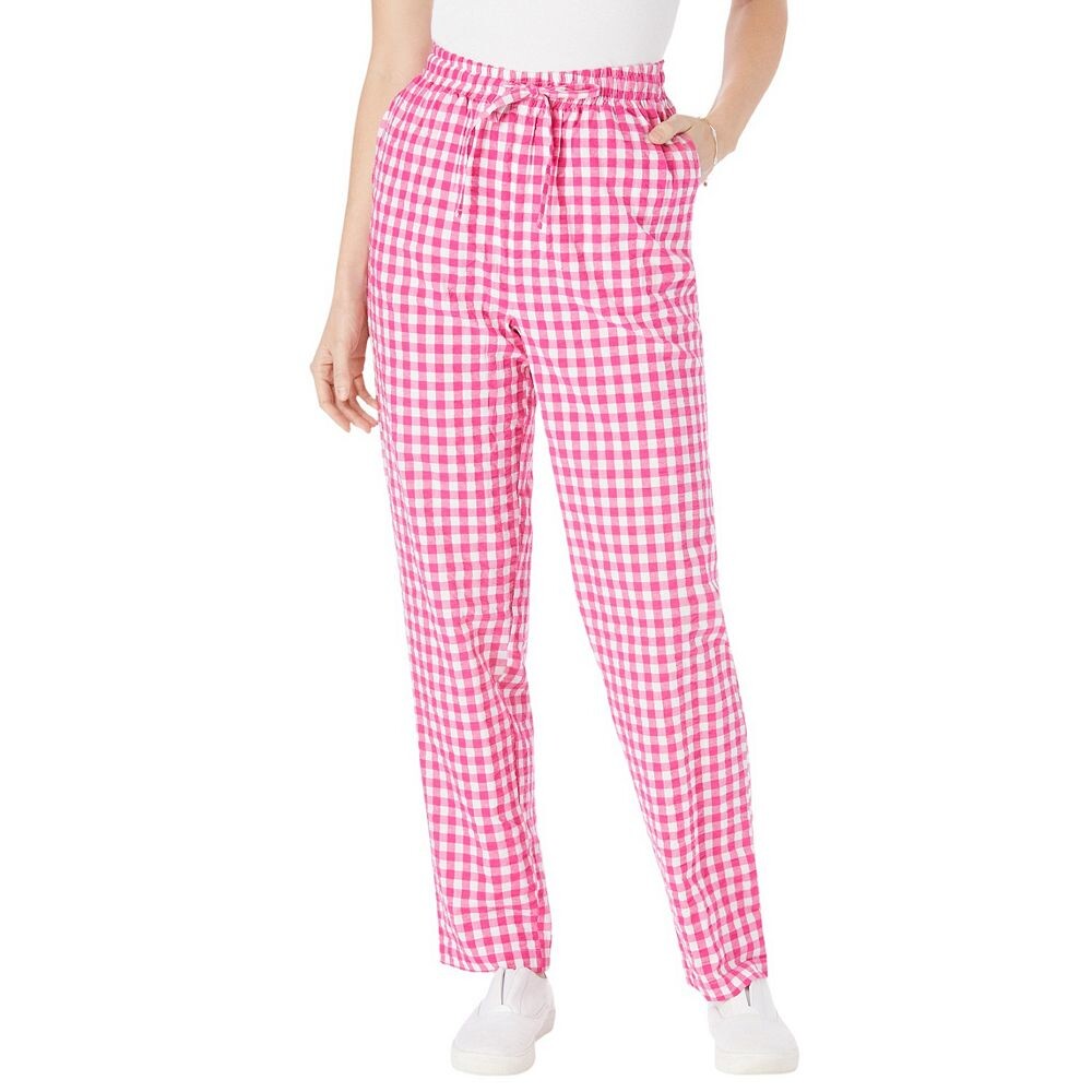 Женщина в женских брюках из жатого хлопка больших размеров Woman Within, цвет Raspberry Gingham
Женщина в женских брюках из жатого хлопка больших размеров Woman Within, цвет Raspberry Gingham