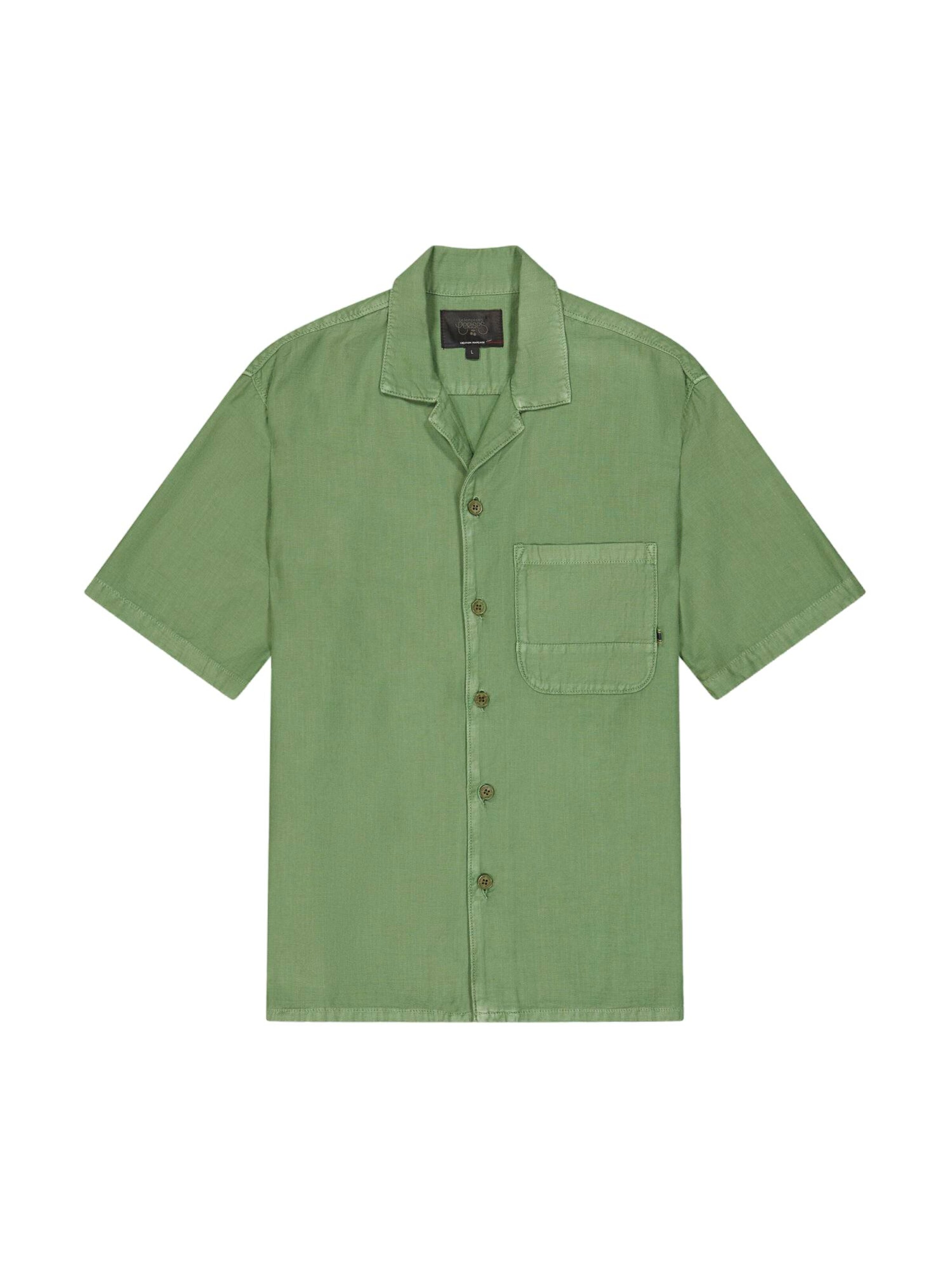 Le Temps Des Cerises Рубашка на пуговицах 'Sulo' Regular fit в зеленом цвете
Le Temps Des Cerises Рубашка на пуговицах 'Sulo' Regular fit в зеленом цвете