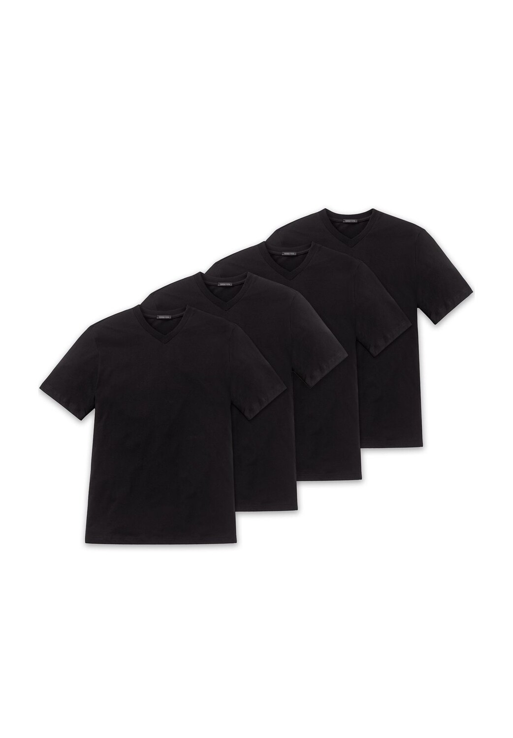 Мужская американская футболка, набор из 4 шт., рукав 1/2, нижняя рубашка, V-образный вырез SCHIESSER, черный
Мужская американская футболка, набор из 4 шт., рукав 1/2, нижняя рубашка, V-образный вырез SCHIESSER, черный