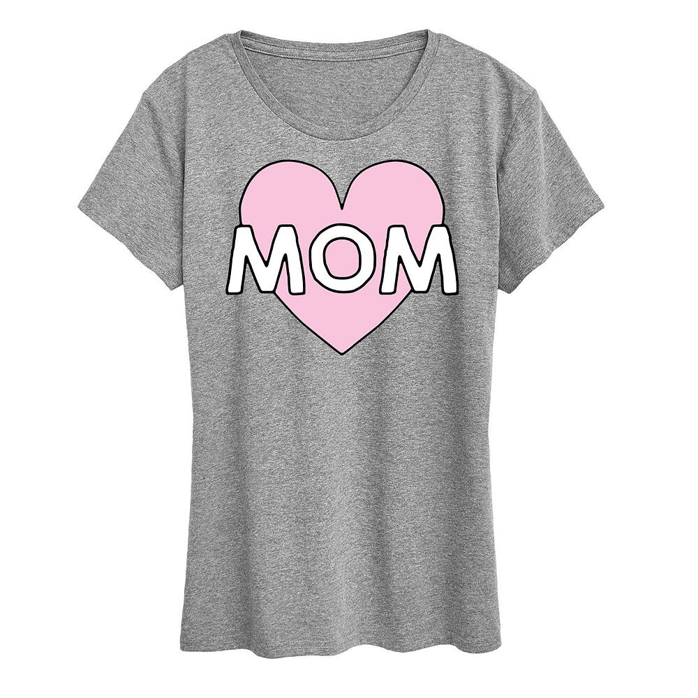 Женская футболка с рисунком Mom Heart, цвет Heather Gray
Женская футболка с рисунком Mom Heart, цвет Heather Gray
