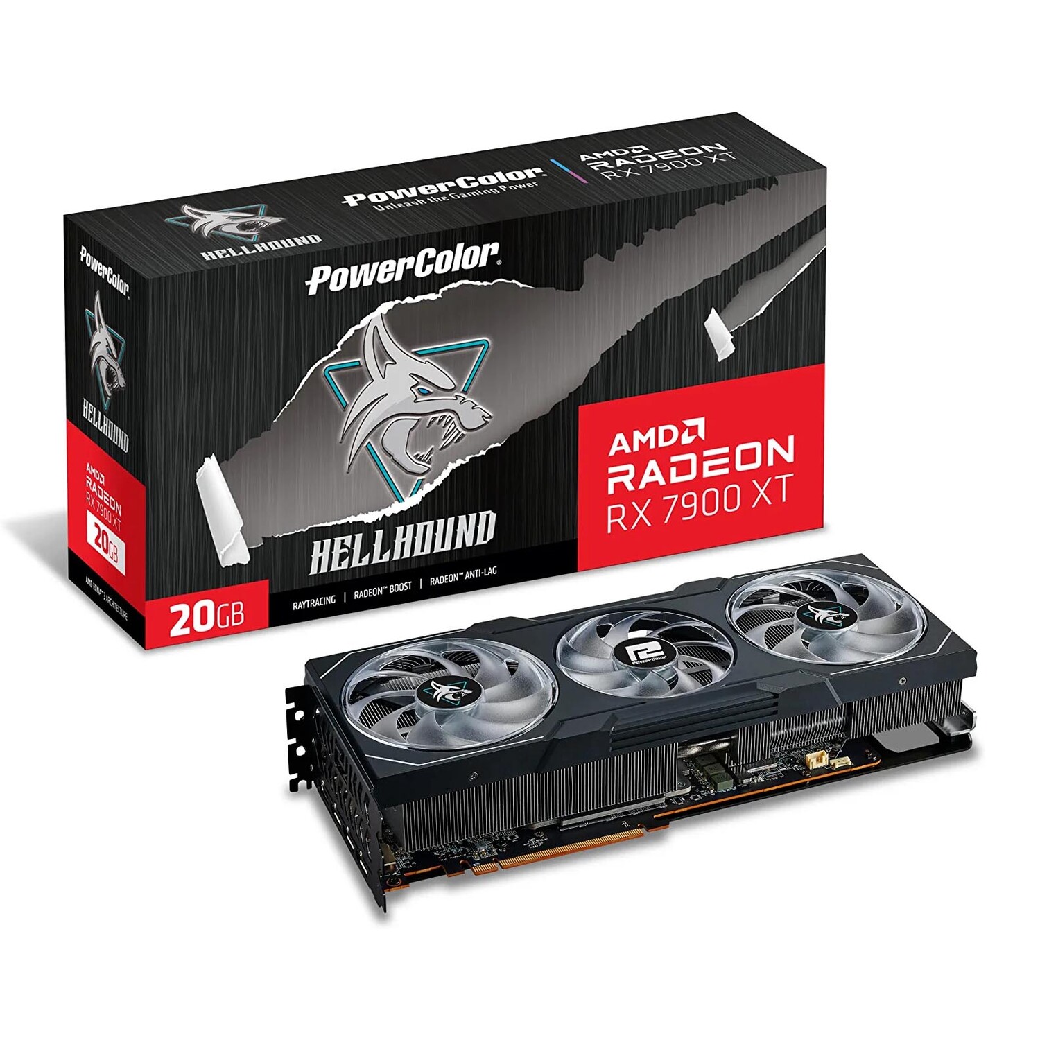 Видеокарта PowerColor AMD Radeon RX 7900 XT Hellhound, 20 Гб, RX7900XT 20G-L/OC, Черный
Видеокарта PowerColor AMD Radeon RX 7900 XT Hellhound, 20 Гб, RX7900XT 20G-L/OC, Черный