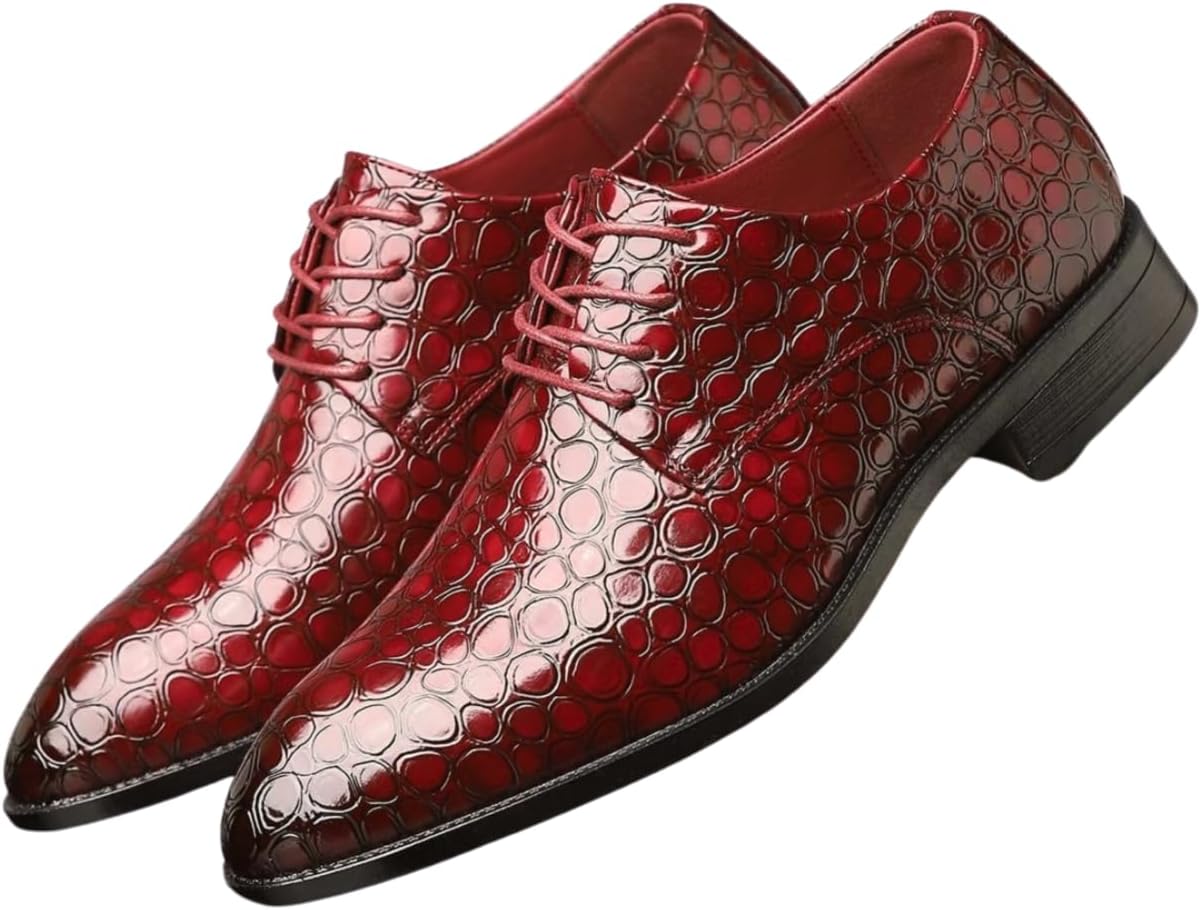 Мужские кожаные туфли на шнуровке Santimon, уникальные модные оксфорды для повседневного и делового образа, бордовый
Мужские кожаные туфли на шнуровке Santimon, уникальные модные оксфорды для повседневного и делового образа, бордовый