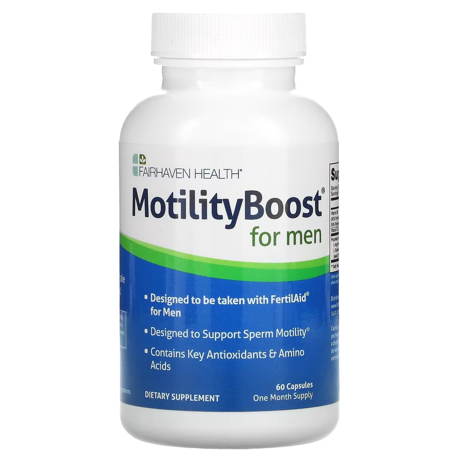 Fairhaven Health MotilityBoost для мужчин, 60 капсул
Fairhaven Health MotilityBoost для мужчин, 60 капсул