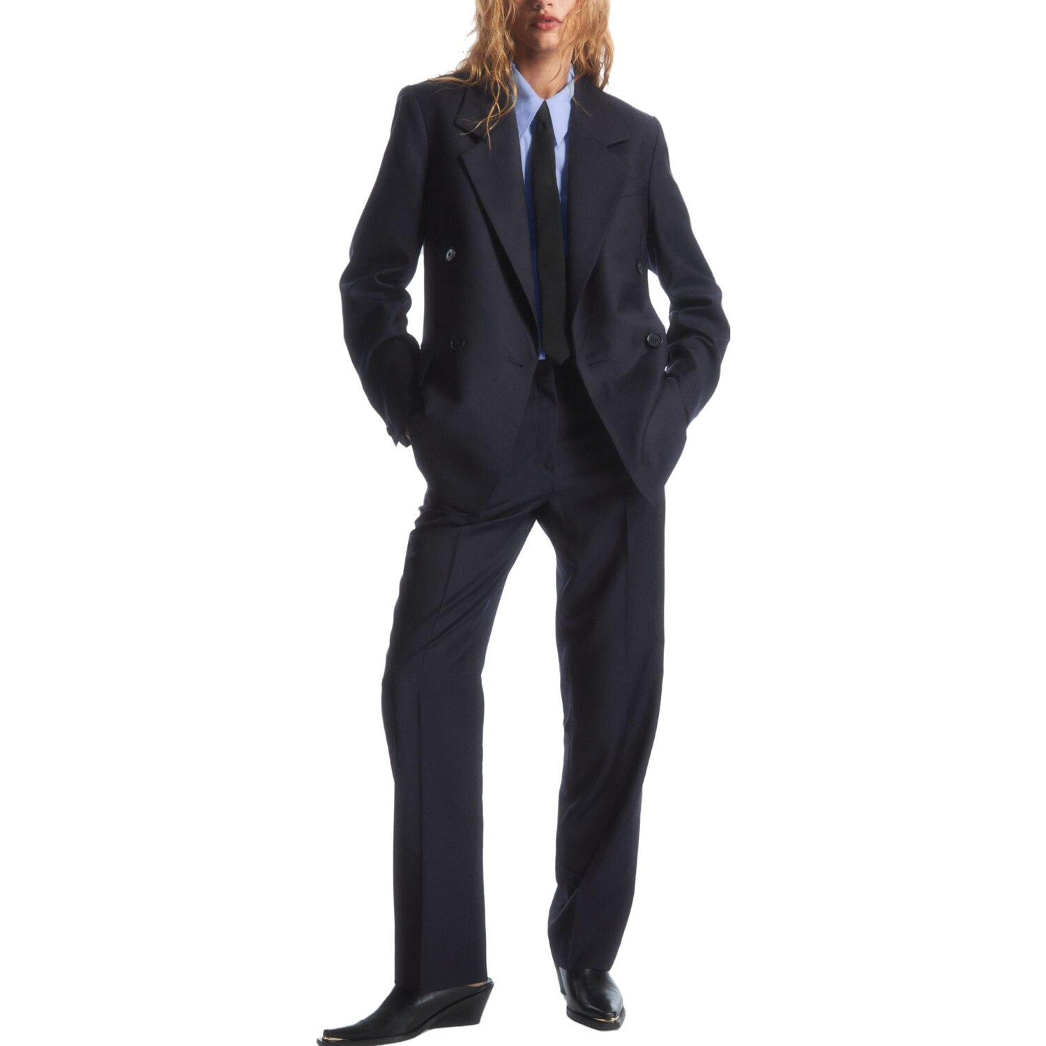 Повседневные брюки женские темно-синие Cos
Повседневные брюки женские темно-синие Cos