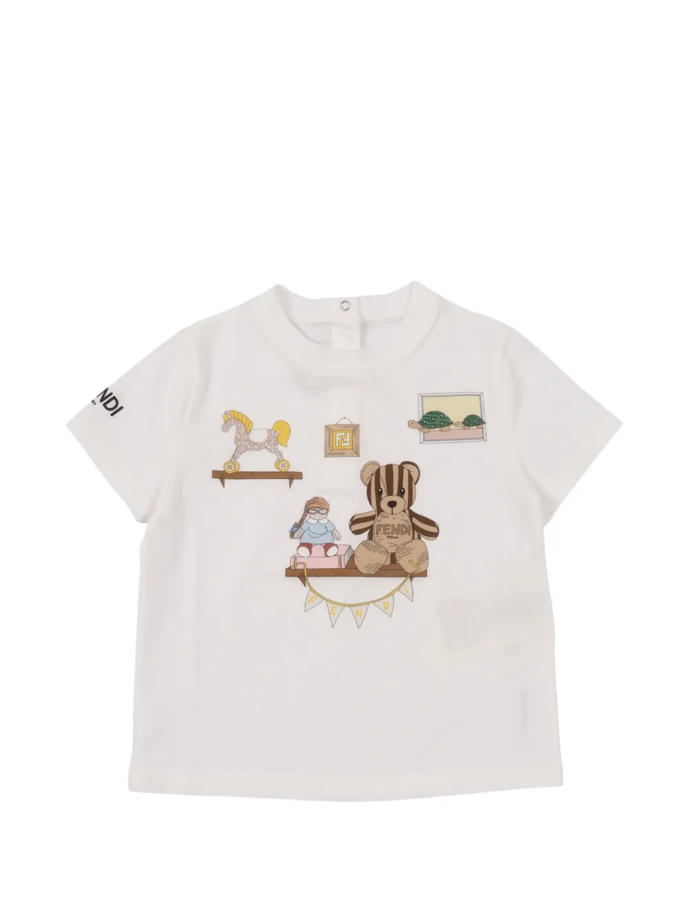 Футболка с принтом Fendi Kids, белый
Футболка с принтом Fendi Kids, белый
