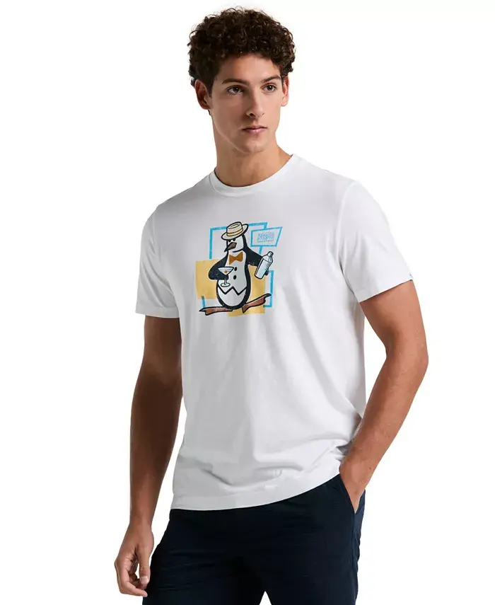 Мужская футболка с принтом Dancing Pete, облегающая Original Penguin, белый
Мужская футболка с принтом Dancing Pete, облегающая Original Penguin, белый