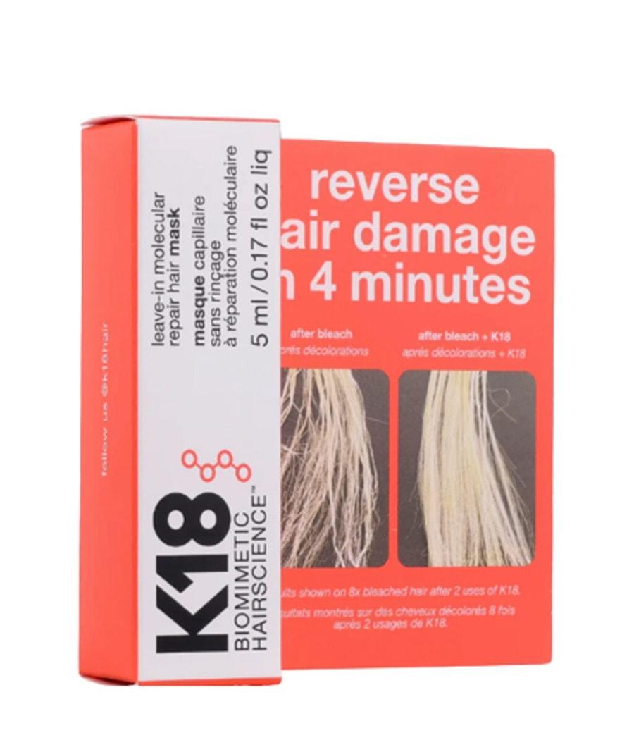 Маска для волос K18 Leave-In Molecular Repair Hair Mask, 10x5 ml
Маска для волос K18 Leave-In Molecular Repair Hair Mask, 10x5 ml