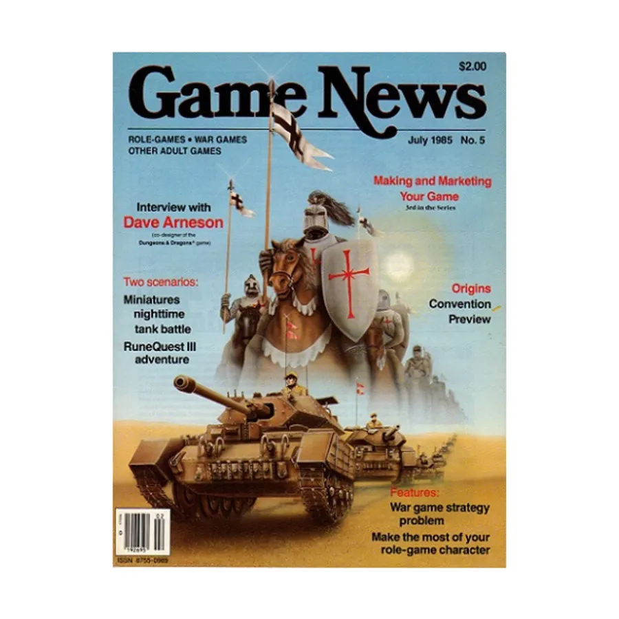 Журнал #5 "RuneQuest III Adventure, Dave Arneson Interview", Game News Magazine
Журнал #5 "RuneQuest III Adventure, Dave Arneson Interview", Game News Magazine