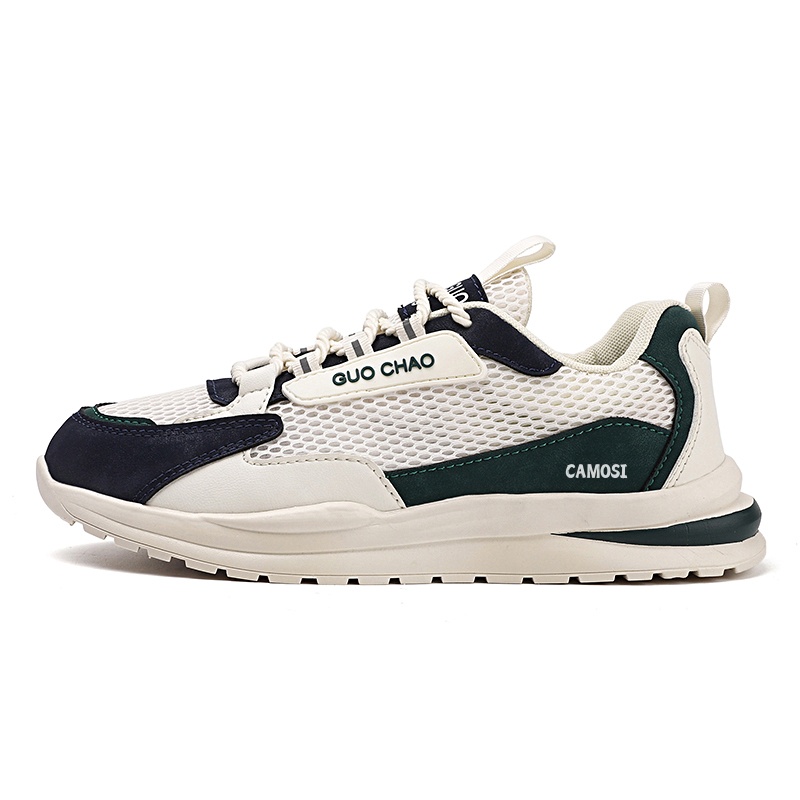 CAMOSI Мужские повседневные противоскользящие низкие кеды с амортизацией бело-голубые, цвет White Blue 
CAMOSI Мужские повседневные противоскользящие низкие кеды с амортизацией бело-голубые, цвет White Blue