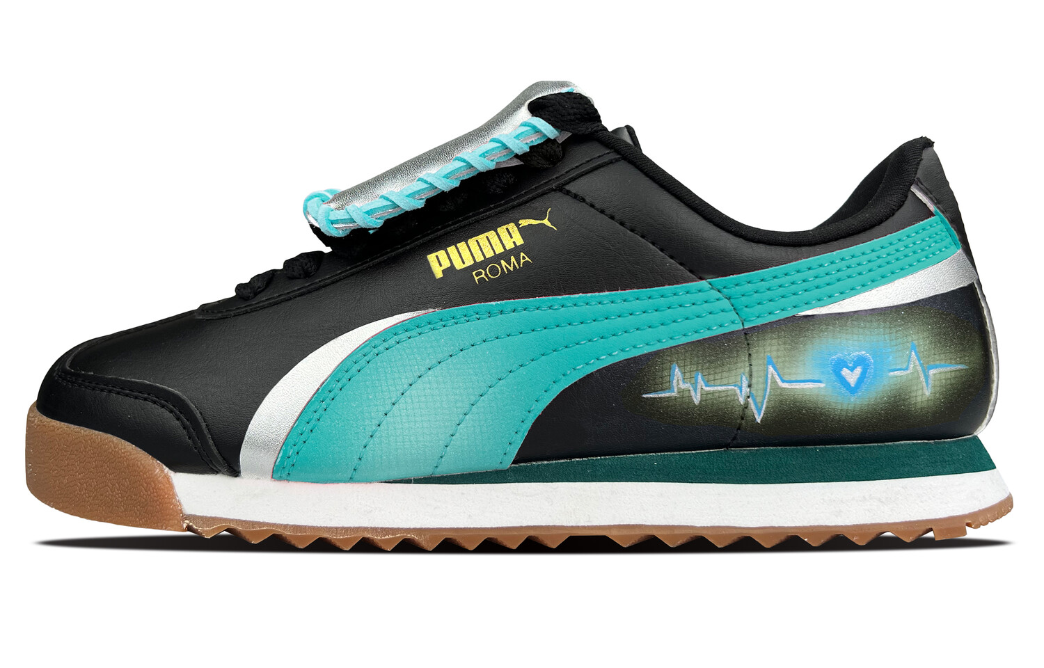 Кроссовки Puma Roma Training Shoes Unisex Low-top Black/blue/white, цвет Tiffany blue
Кроссовки Puma Roma Training Shoes Unisex Low-top Black/blue/white, цвет Tiffany blue