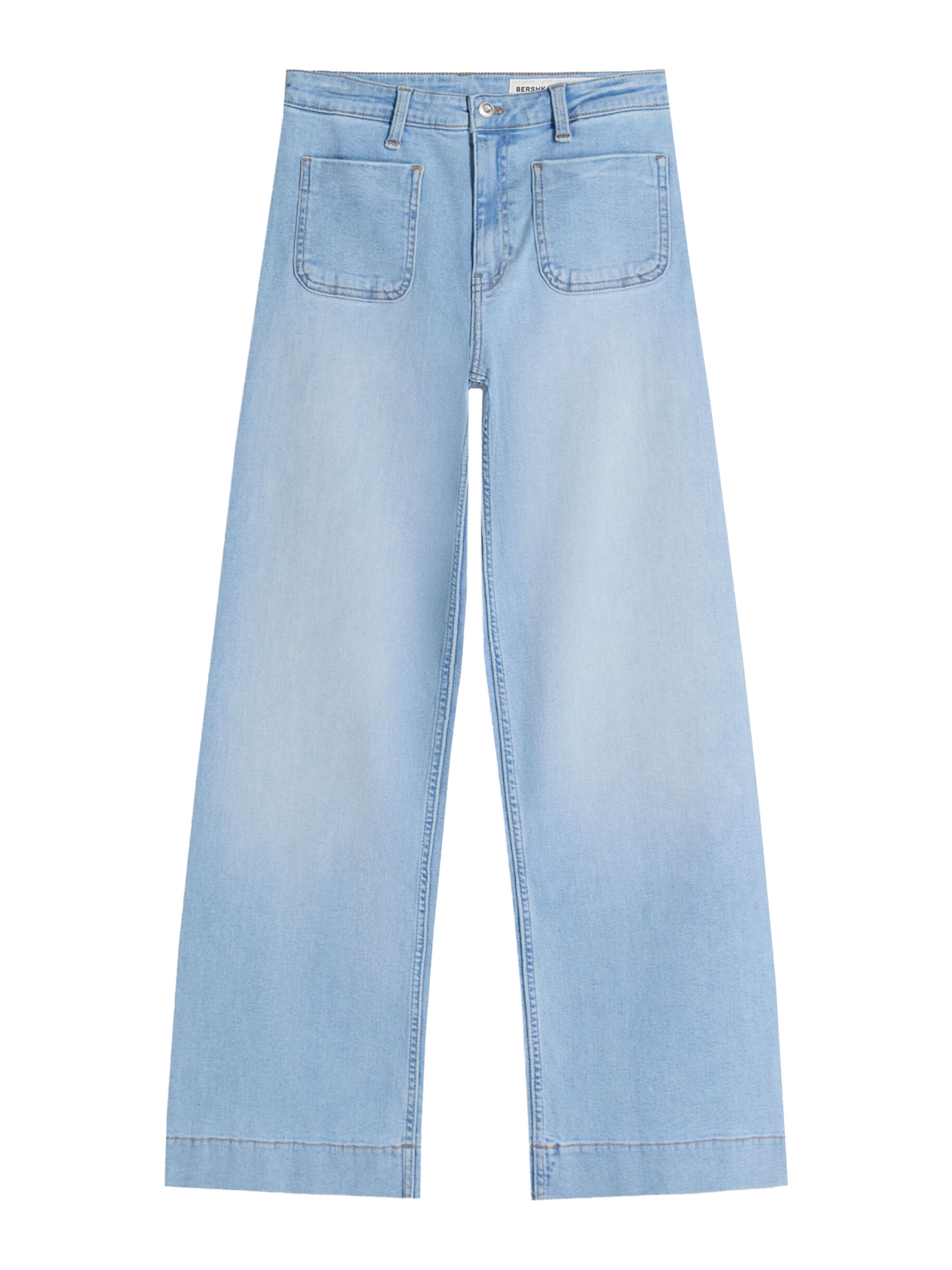 Bershka Джинсы Wide Leg в синем дениме
Bershka Джинсы Wide Leg в синем дениме