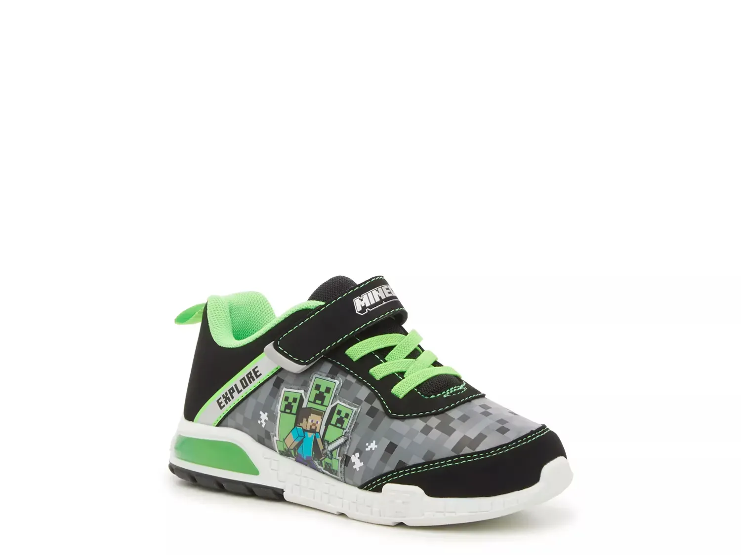 Кроссовки с подсветкой Minecraft - детские Minecraft, Black/Grey/Green
Кроссовки с подсветкой Minecraft - детские Minecraft, Black/Grey/Green