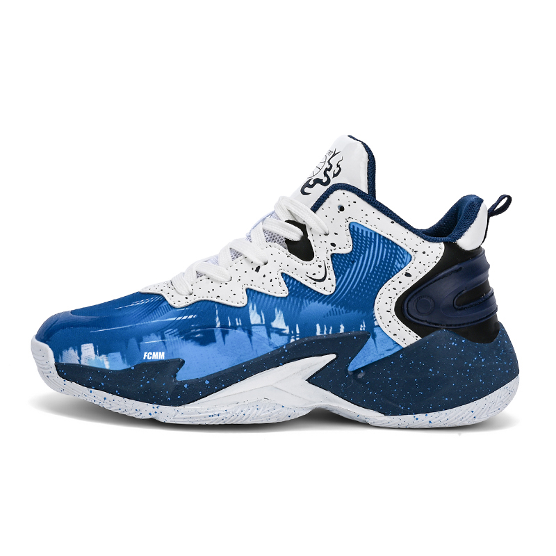 Баскетбольные кроссовки детские с противоскользящей амортизацией FCMM, белый/синий
Баскетбольные кроссовки детские с противоскользящей амортизацией FCMM, белый/синий