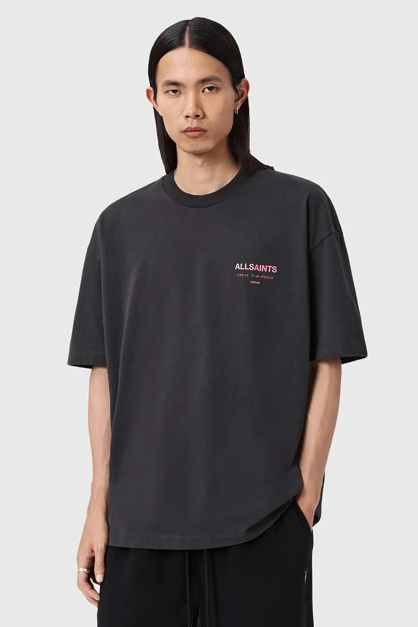 Футболка Allsaints Underground Oversized Crew Neck, черный/розовый
Футболка Allsaints Underground Oversized Crew Neck, черный/розовый