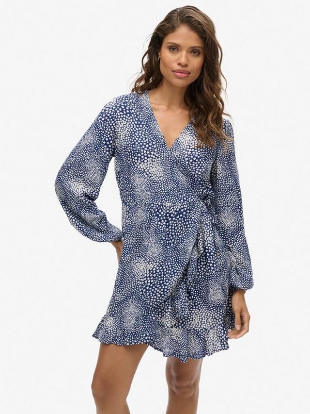 Мини-платье с запахом с длинным рукавом с принтом Superdry, темно-синий/разноцветный
Мини-платье с запахом с длинным рукавом с принтом Superdry, темно-синий/разноцветный