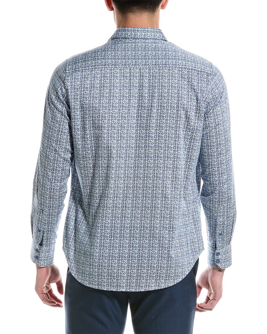 Тканая рубашка классического кроя Robert Graham Dolma, синий
Тканая рубашка классического кроя Robert Graham Dolma, синий