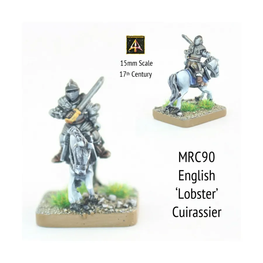 Английский кирасир атакует, Altuos Historical Miniatures - The 17th Century (15mm)
Английский кирасир атакует, Altuos Historical Miniatures - The 17th Century (15mm)