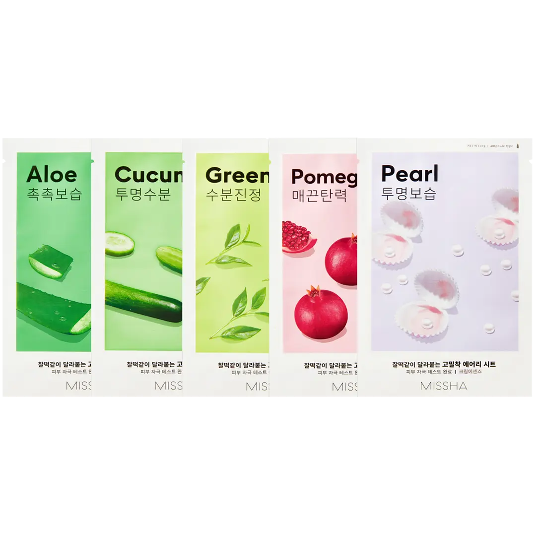 Missha Airy Fit набор масок для лица, 5x19 г/1 упаковка
Missha Airy Fit набор масок для лица, 5x19 г/1 упаковка