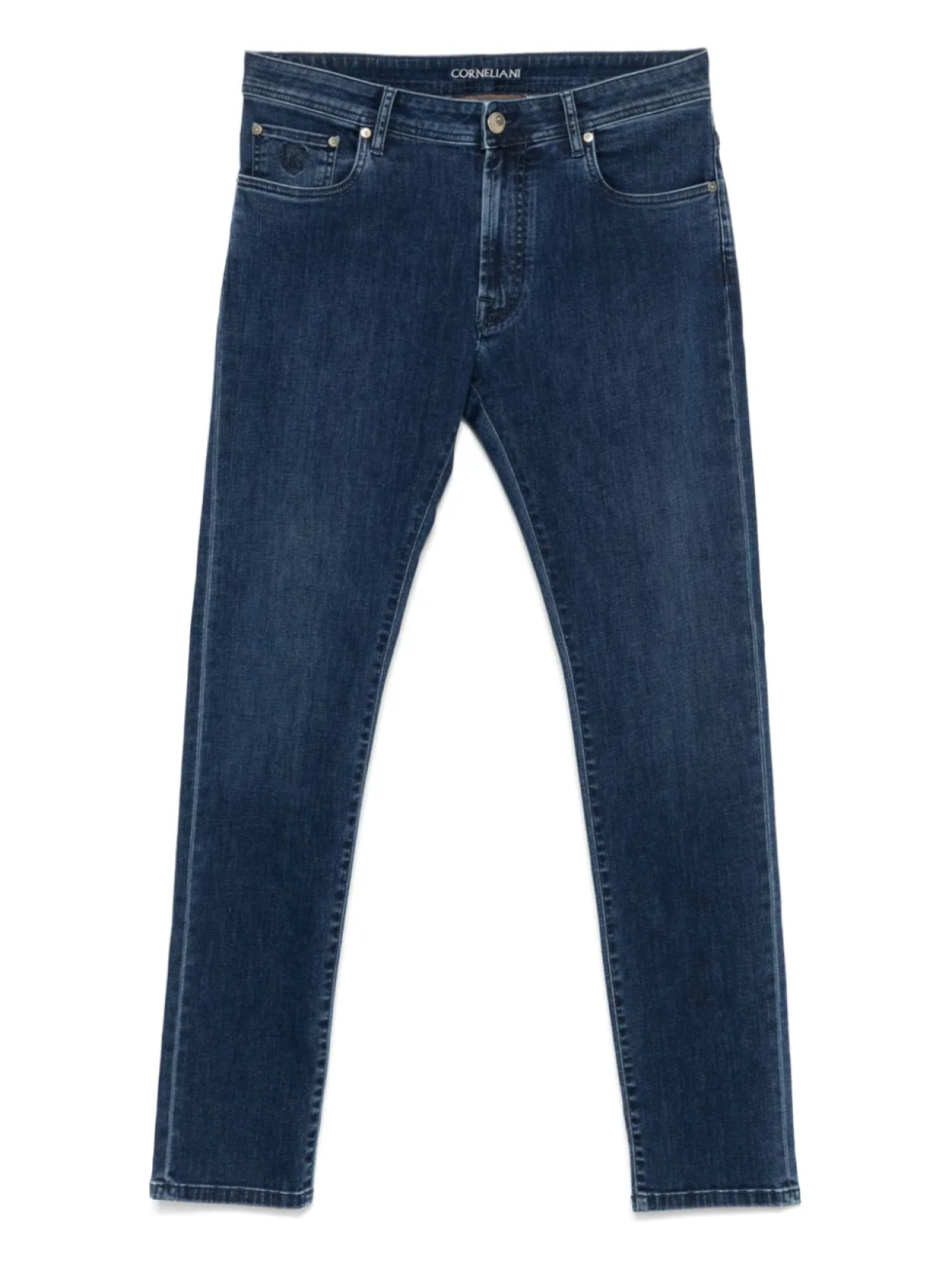 Джинсы с вышитым логотипом Corneliani, синий
Джинсы с вышитым логотипом Corneliani, синий