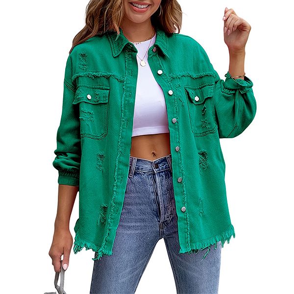 Женская потертая джинсовая куртка миди оверсайз Joyjoy, Dark Green
Женская потертая джинсовая куртка миди оверсайз Joyjoy, Dark Green